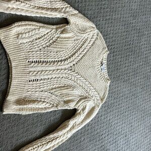 IRO white cable sweater